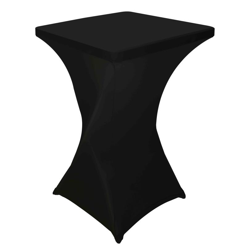 Housse de mange-debout carré noire 70x70x110 cm