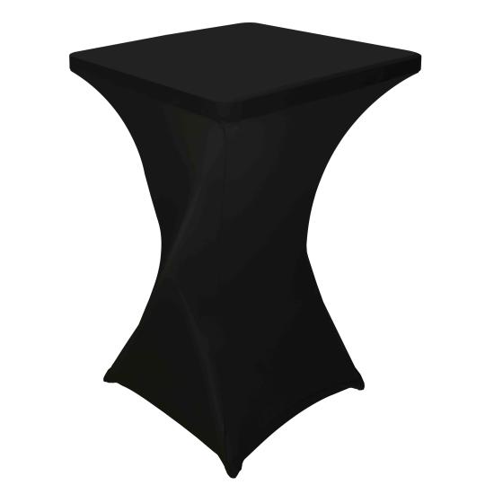 Housse de mange-debout carré noire 70x70x110 cm
