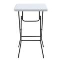 Housse de mange-debout carré noire 70x70x110 cm