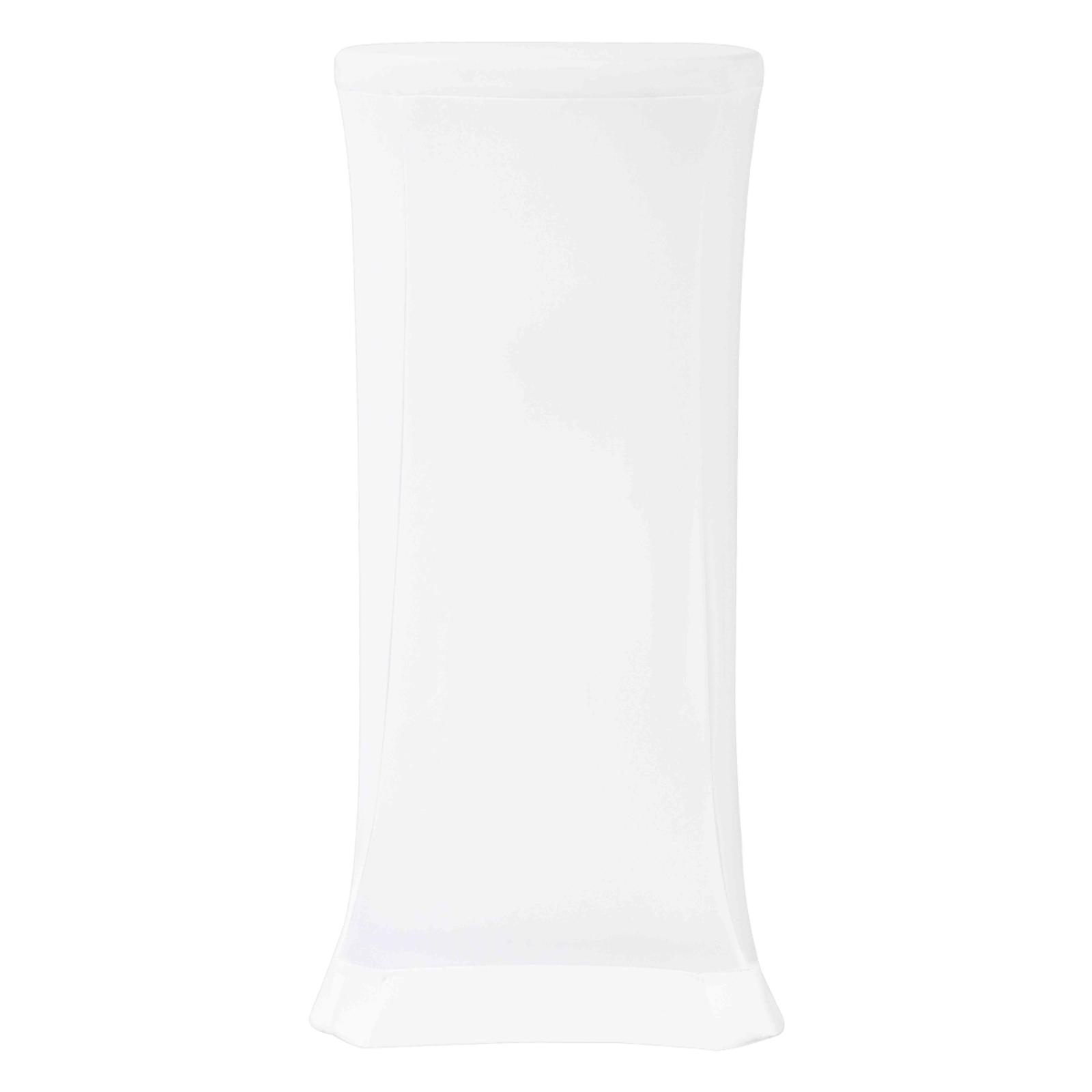 Housse blanche pour tabouret haut pliant