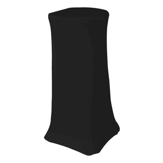Housse de tabouret haut pliant noire
