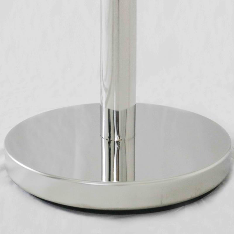 Poteaux de guidage inox et cordon velours noir