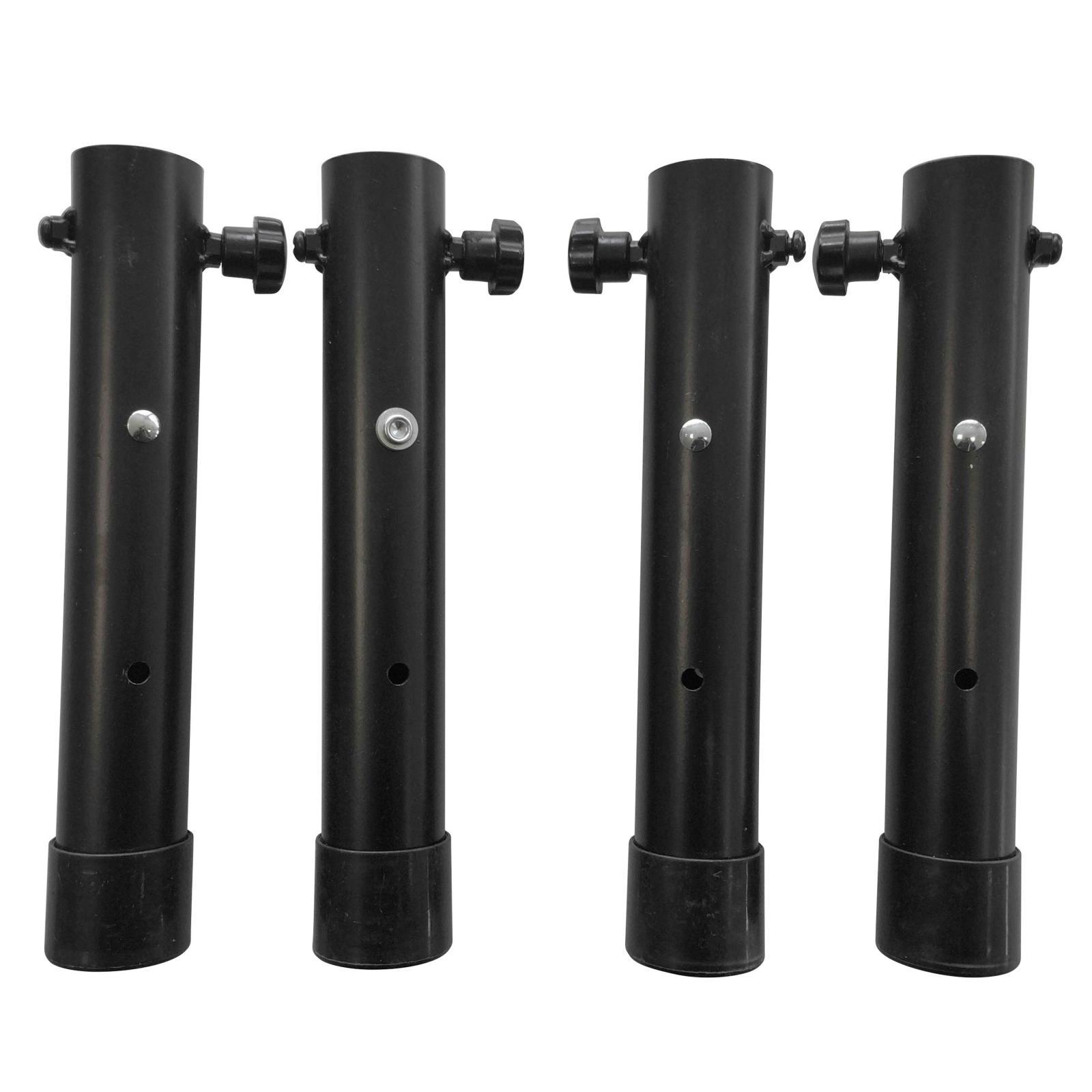 Table pliante 180cm avec 4 rehausseurs + nappe stretch noire Table pliante 180cm avec 4 rehausseurs + nappe stretch noire