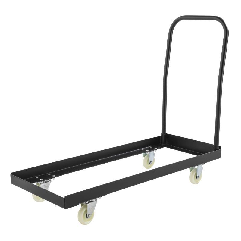 50 chaises pliantes noires+ Chariot de transport