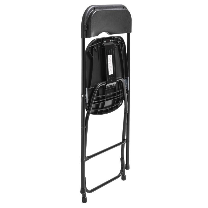 50 chaises pliantes noires+ Chariot de transport