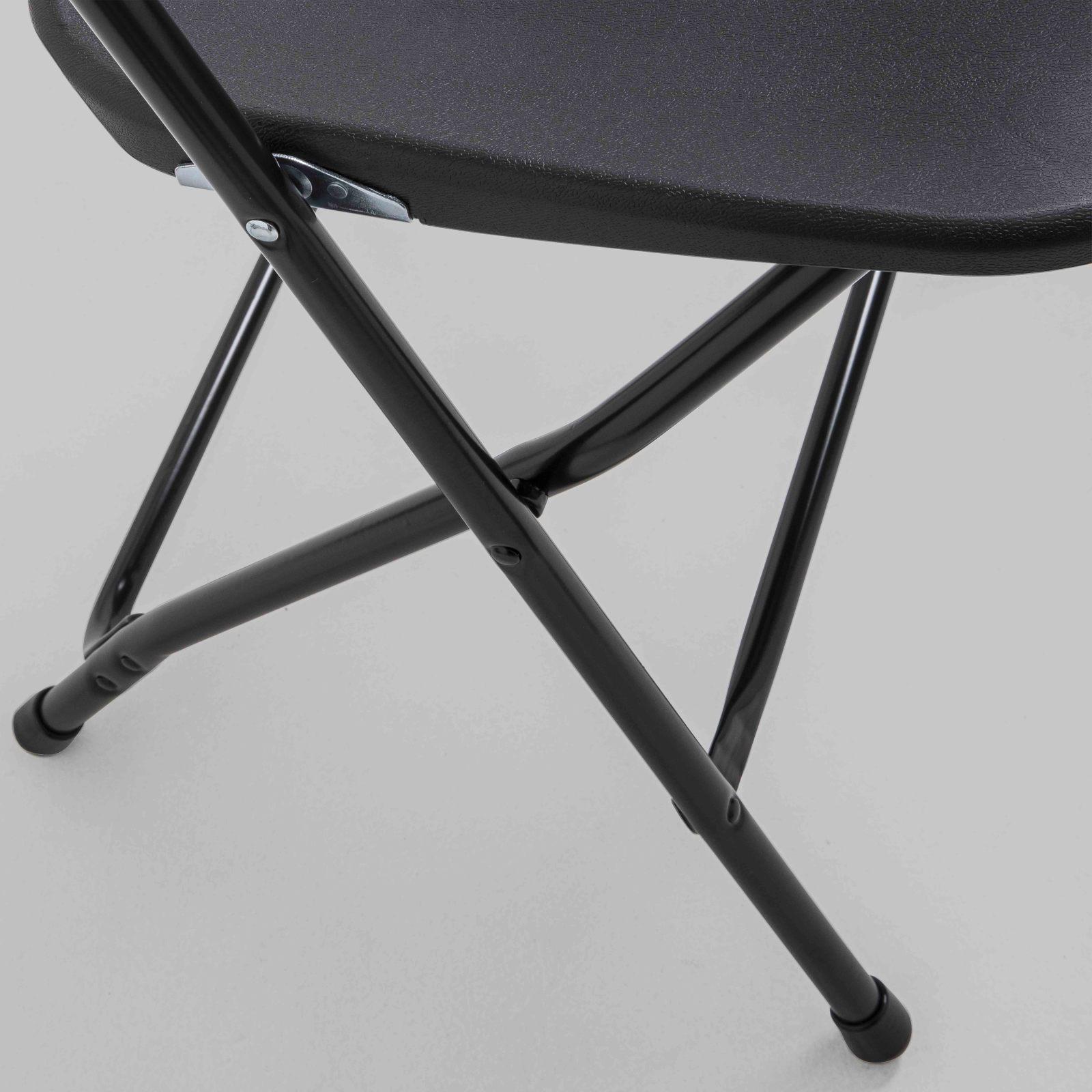 50 chaises pliantes noires+ Chariot de transport