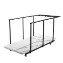 Lot de 18 tables pliantes monobloc 180 cm + chariot de transport