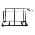 Lot de 18 tables pliantes monobloc 180 cm + chariot de transport