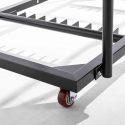 Lot de 18 tables pliantes monobloc 180 cm + chariot de transport
