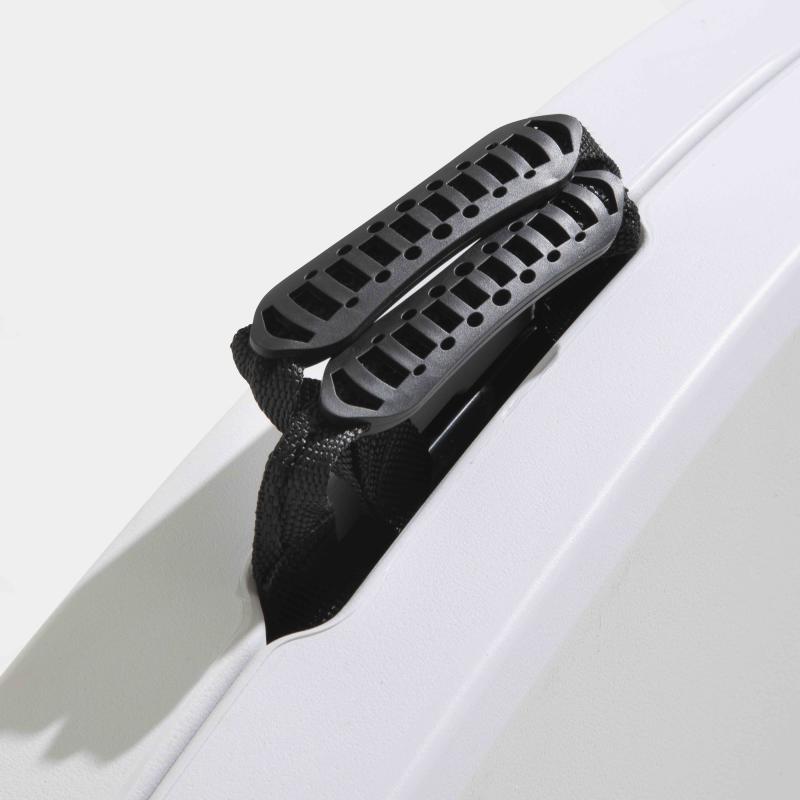 Lot de 6 tables pliantes ronde en PEHD 180 cm + chariot de transport