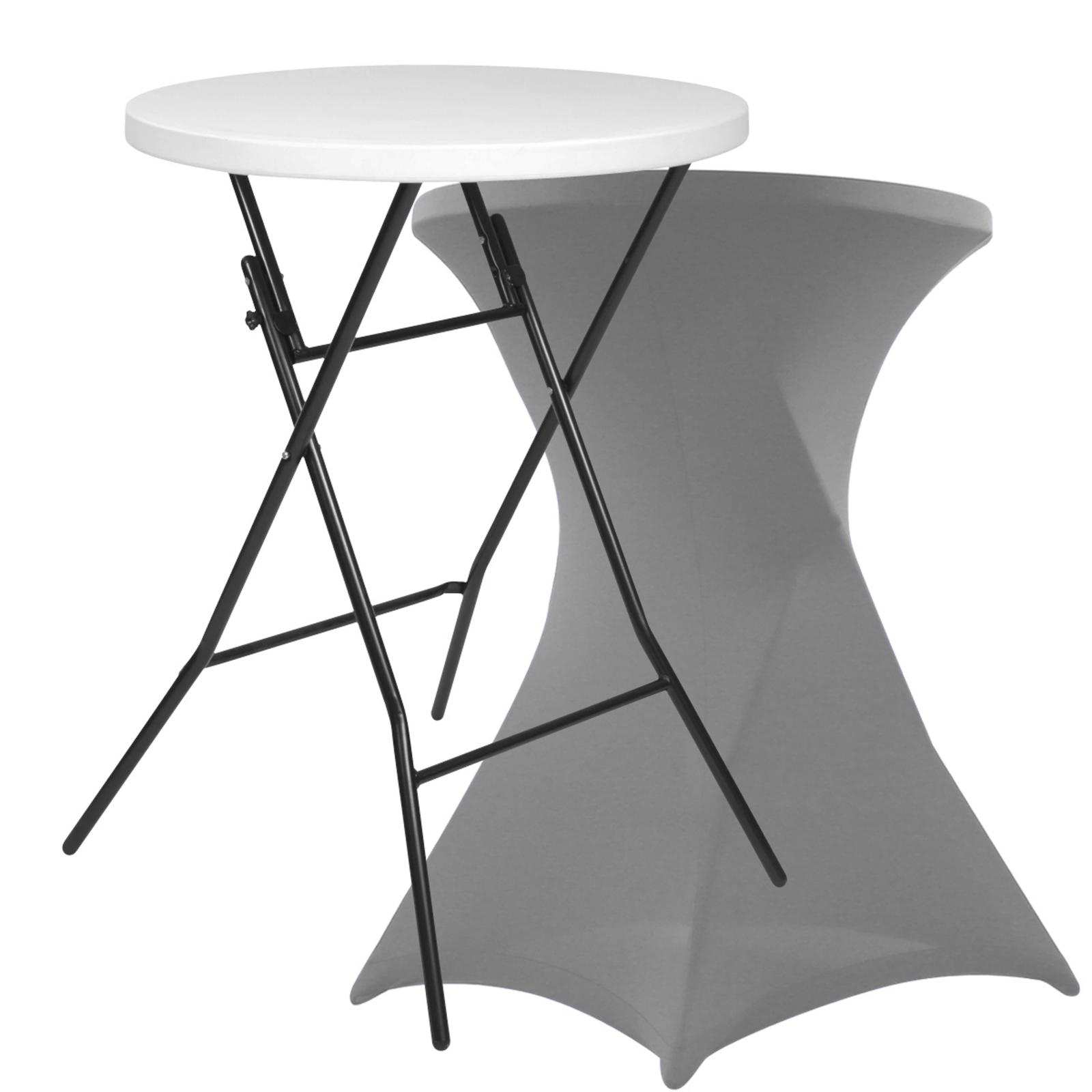 Mange debout pliant 110x80 et housse élastique grise Mange debout pliant 110x80 et housse élastique grise