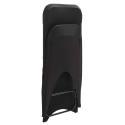 Housse de chaise pliante noire avec ouverture