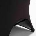 Housse de chaise pliante noire avec ouverture