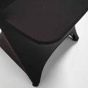 Housse de chaise pliante noire avec ouverture
