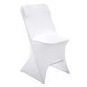 Housse de chaise pliante blanche
