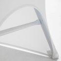 Housse de chaise pliante blanche