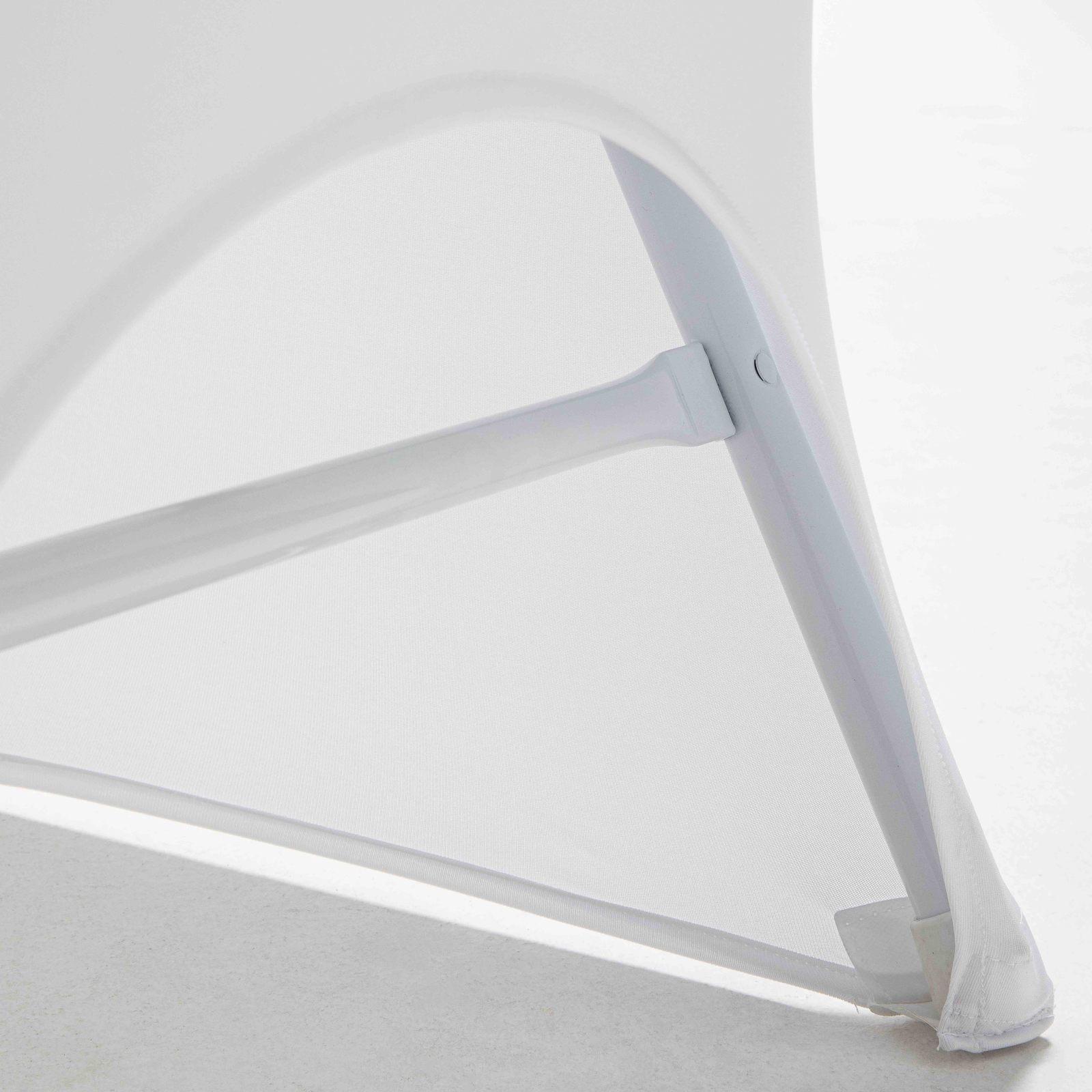 Housse de chaise pliante blanche