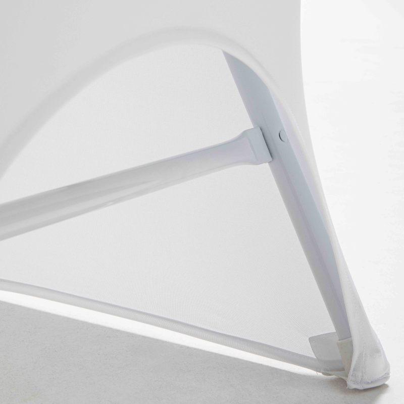 Housse de chaise pliante blanche