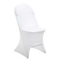 Housse de chaise pliante blanche