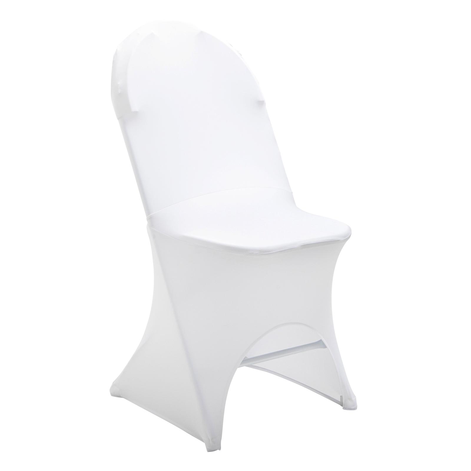 Housse de chaise pliante blanche