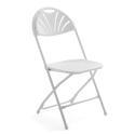 Housse de chaise pliante blanche