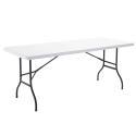 Nappe housse avec ouverture pour table pliante 180cm noire