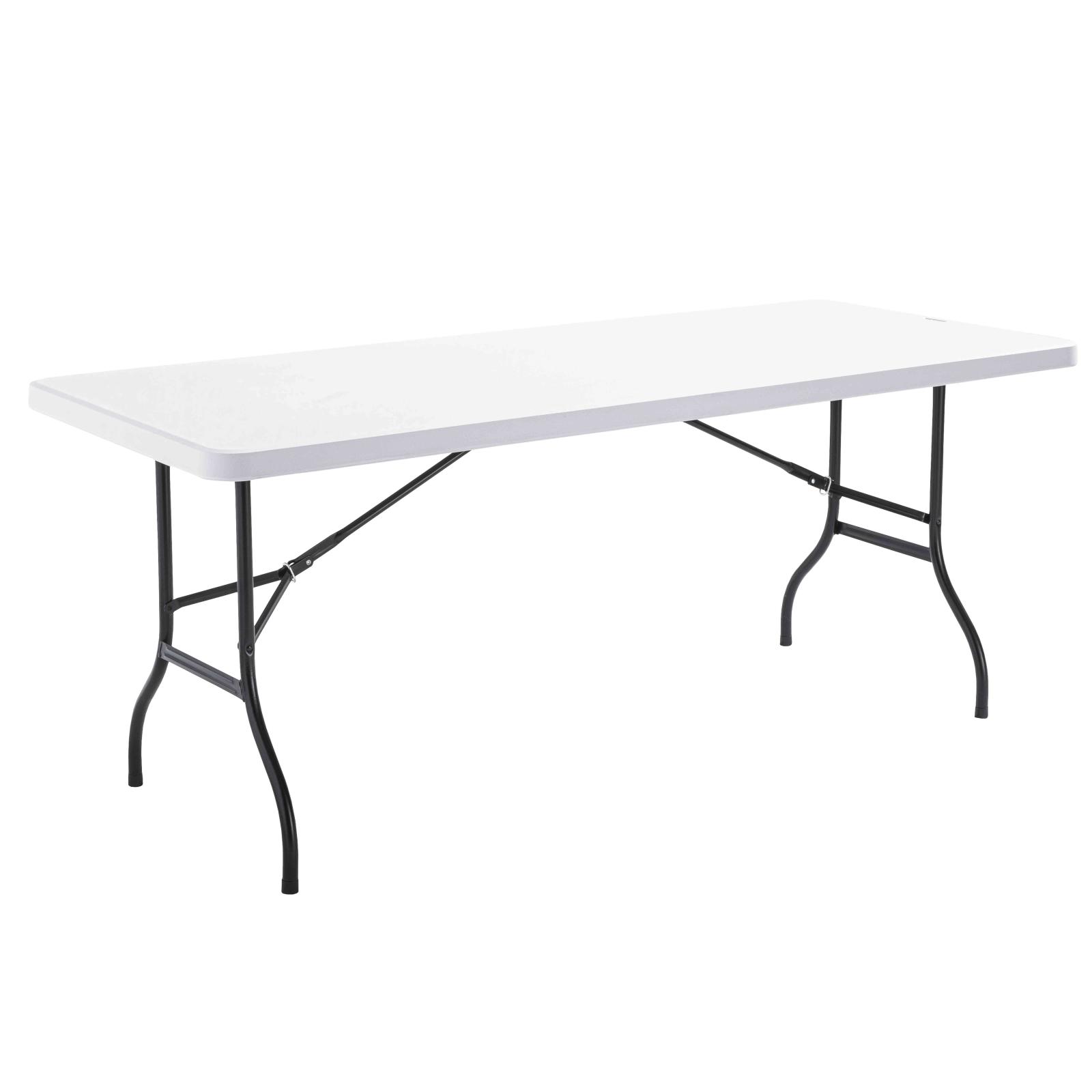 Nappe housse avec ouverture pour table pliante 180cm noire Nappe housse avec ouverture pour table pliante 180cm noire