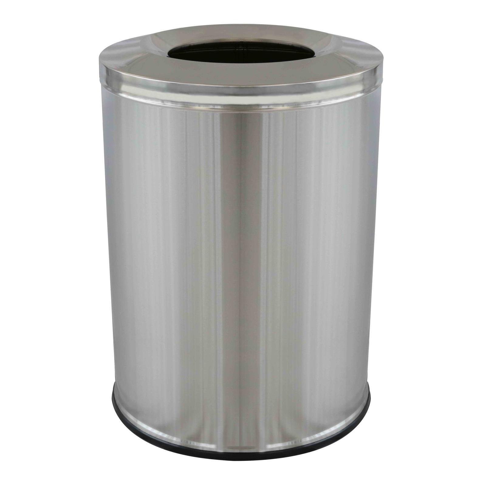 Poubelle ronde en acier inoxydable - 240 L Poubelle ronde en acier inoxydable - 240 L