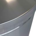 Poubelle ronde en acier inoxydable - 240 L