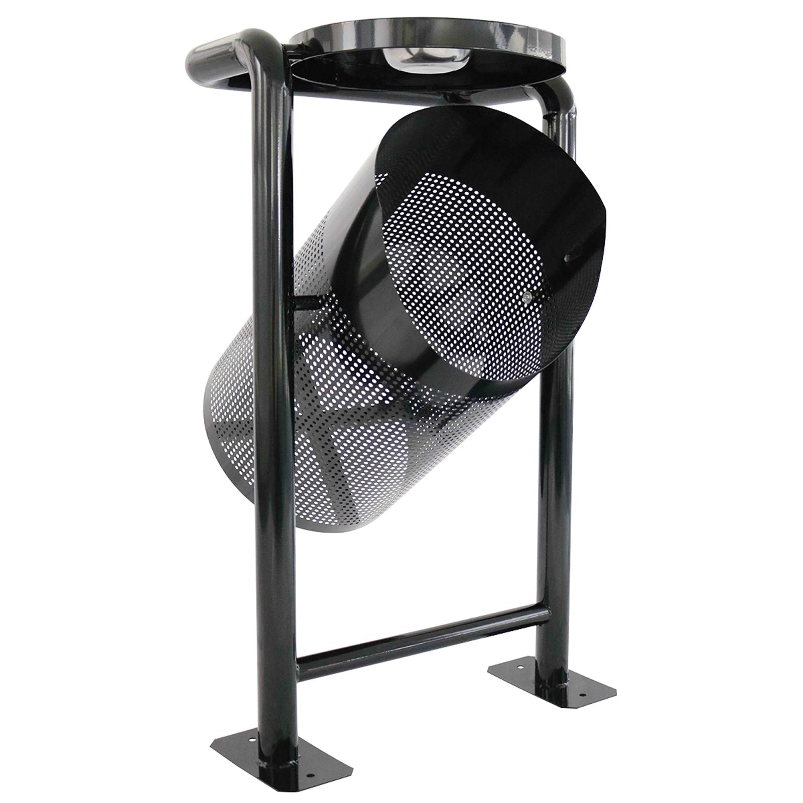 Poubelle d'extérieur sur pieds avec cendrier - 30L