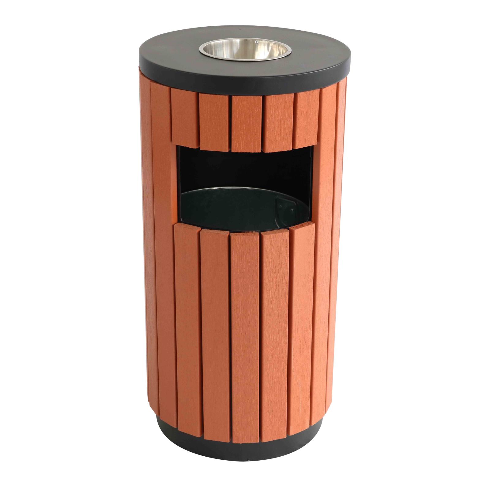 Poubelle d'extérieur avec cendrier - 29 L Poubelle d'extérieur avec cendrier - 29 L