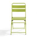 Lot de 2 chaises pliantes en acier thermolaqué