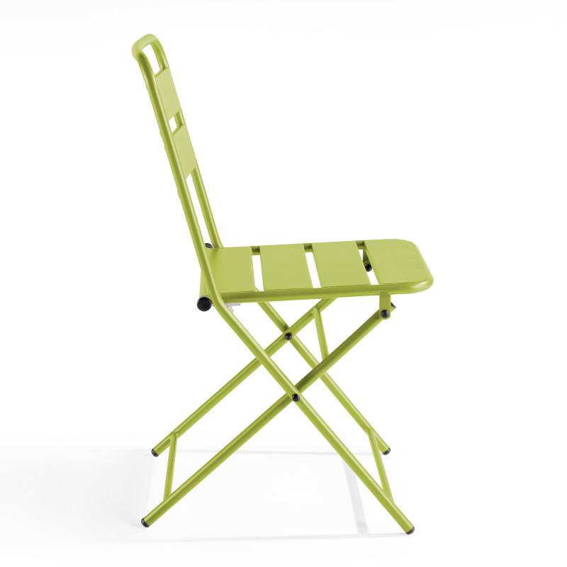 Lot de 2 chaises pliantes en acier thermolaqué (5/6)