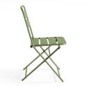 Lot de 2 chaises pliantes en acier thermolaqué