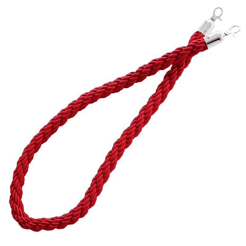 Cordon pour poteaux de guidage nylon tressé rouge 