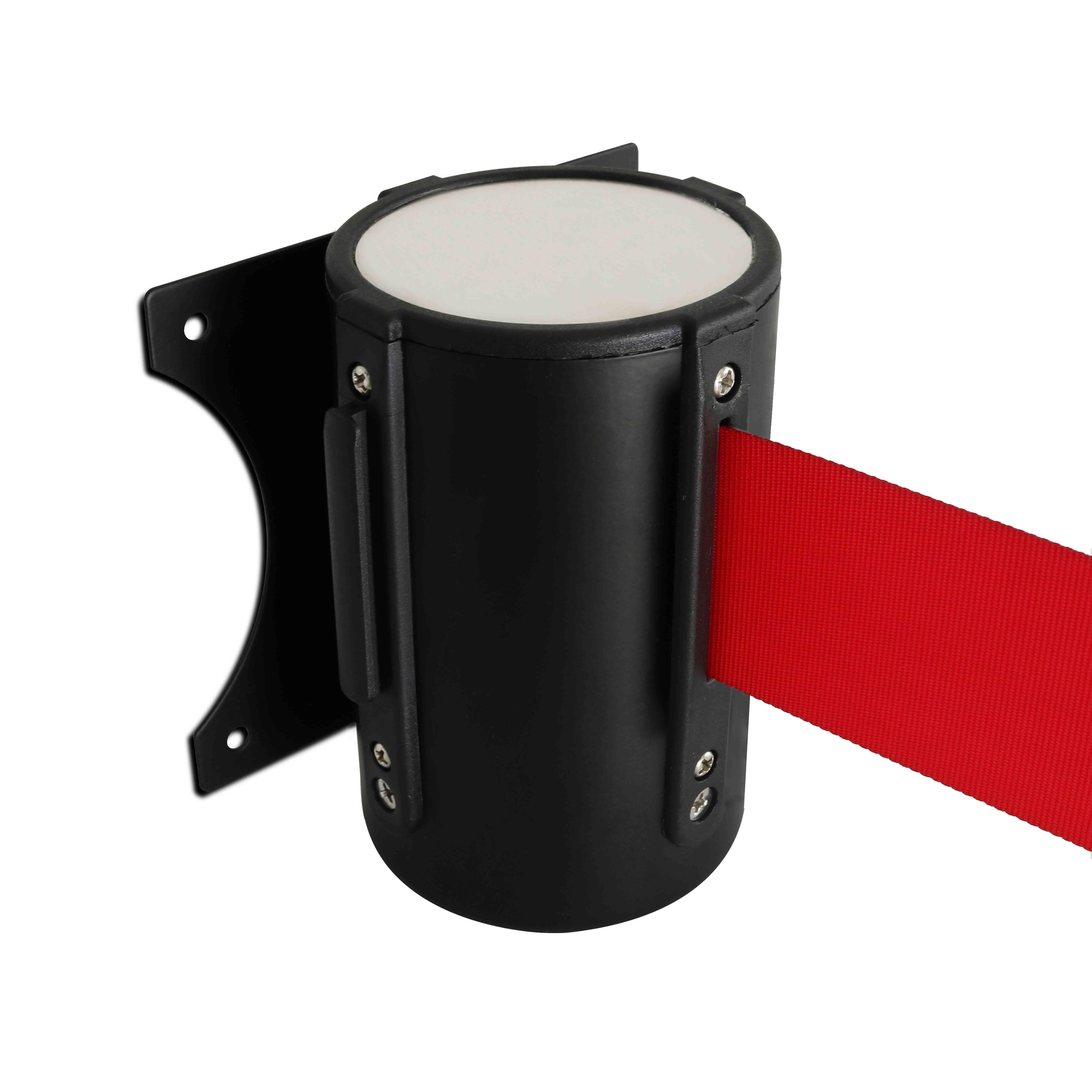 Enrouleur mural sangle rouge 5 m