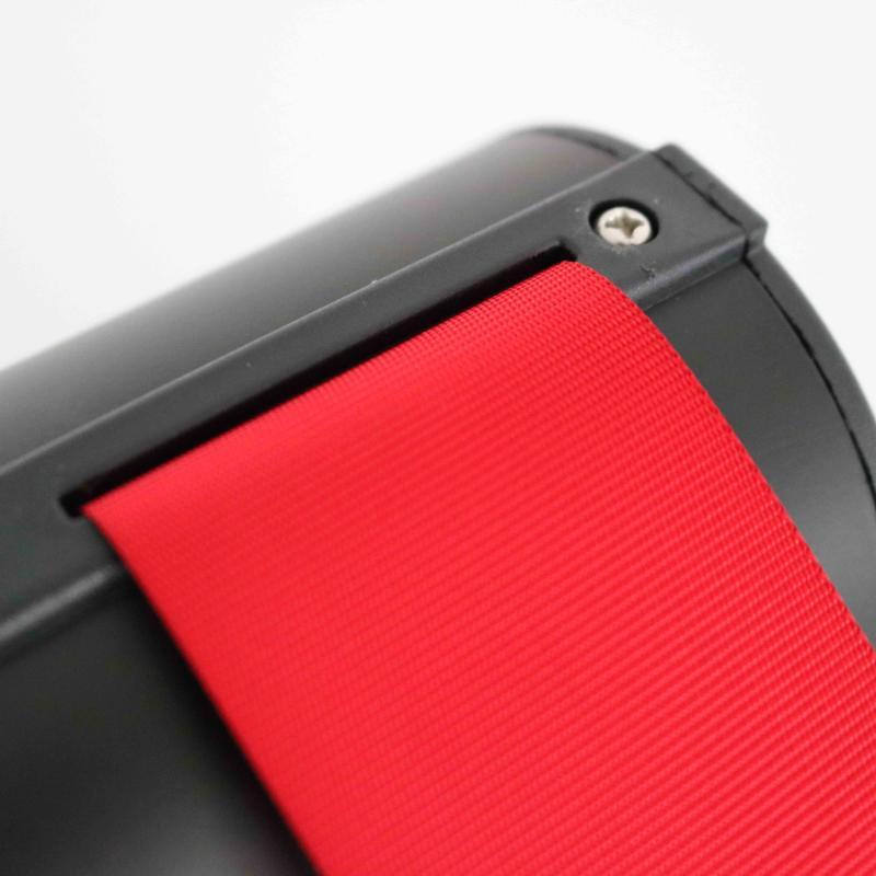 Enrouleur mural sangle rouge 5 m