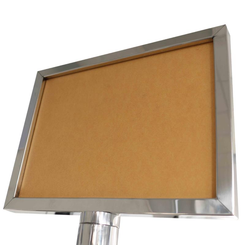 Porte affiche pour poteau de signalisation