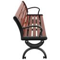 Banc extérieur avec dossier 150 cm