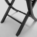 Chaises pliantes noires en bois