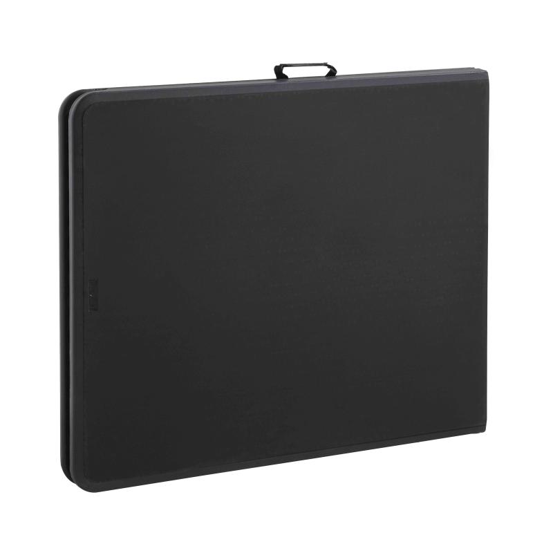 Table pliante noire en PEHD 180 cm - 8 places