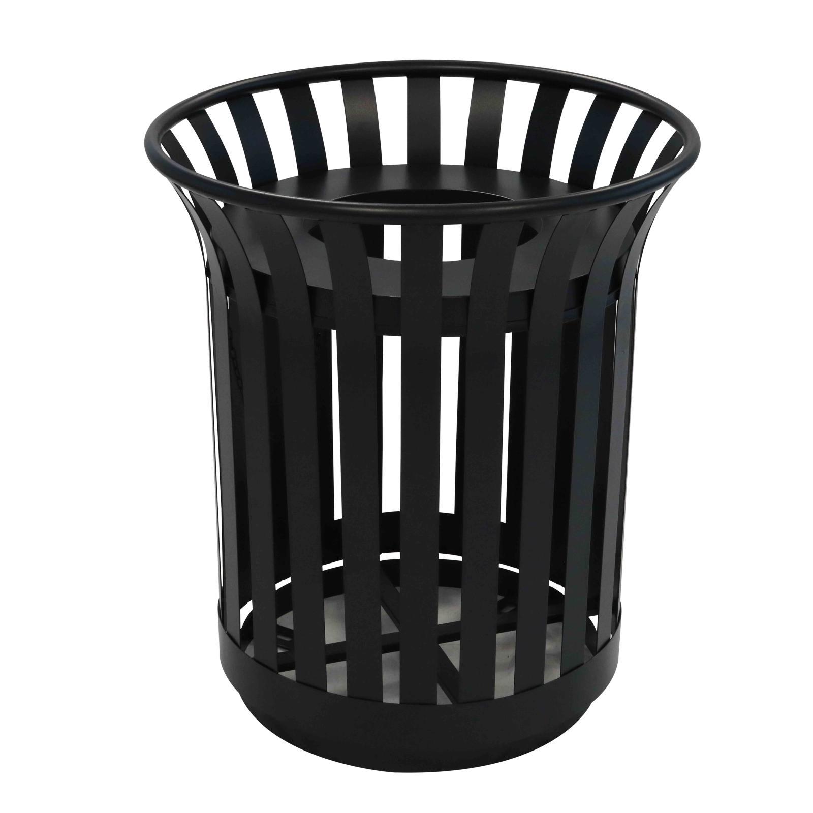 Lot de 2 poubelles d'extérieur en acier - 31L