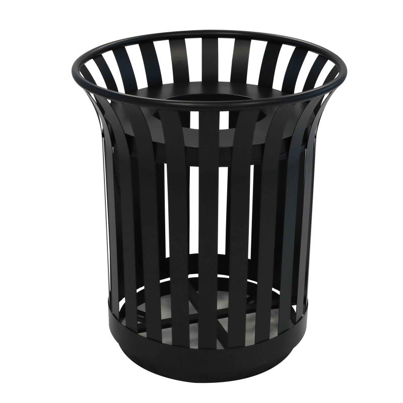 Lot de 2 poubelles d'extérieur en acier - 31L