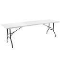 Table pliante monobloc en PEHD 240 cm - 12 places