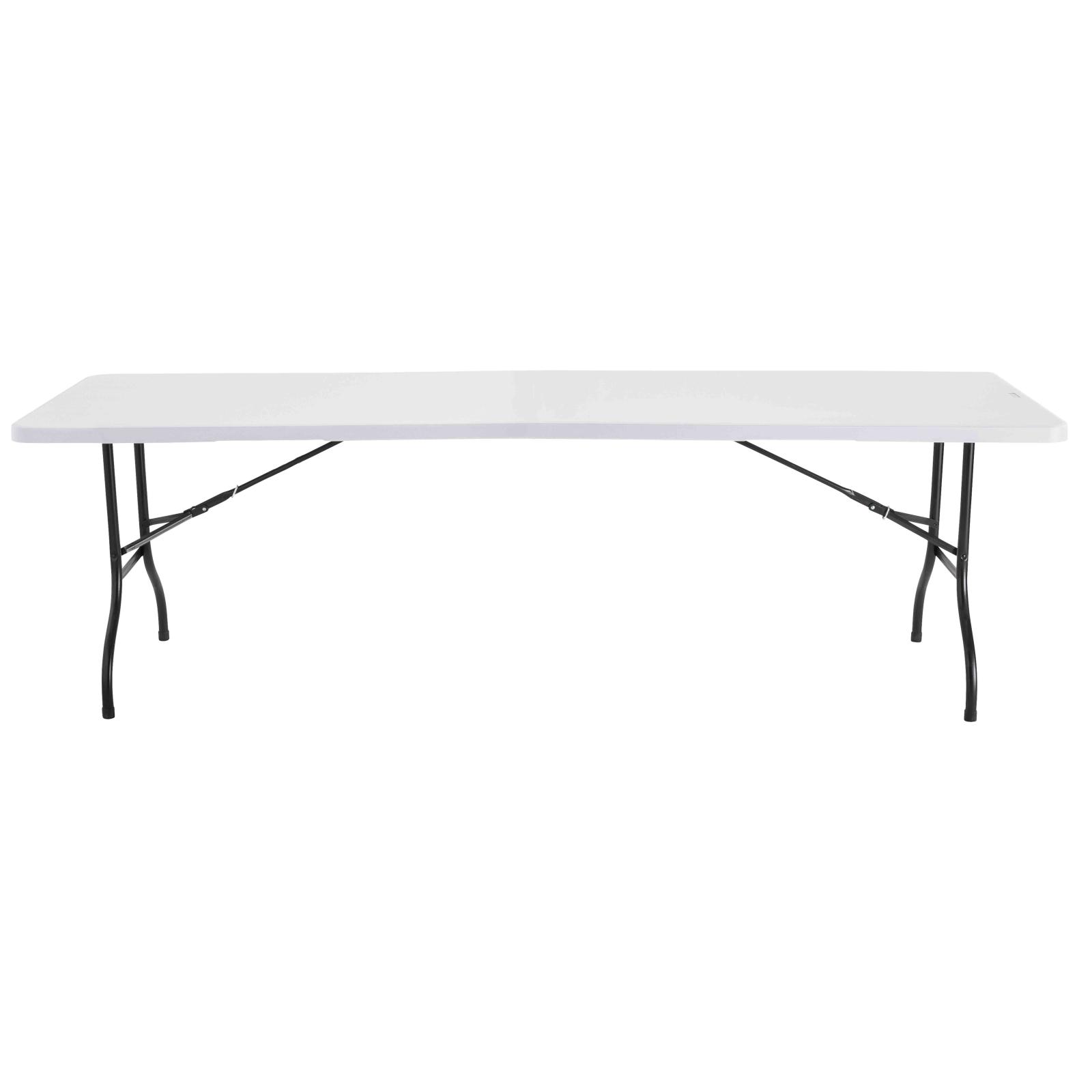 Table mobile plateau rabattable Serenity 240 x 120 cm Gris – Pied