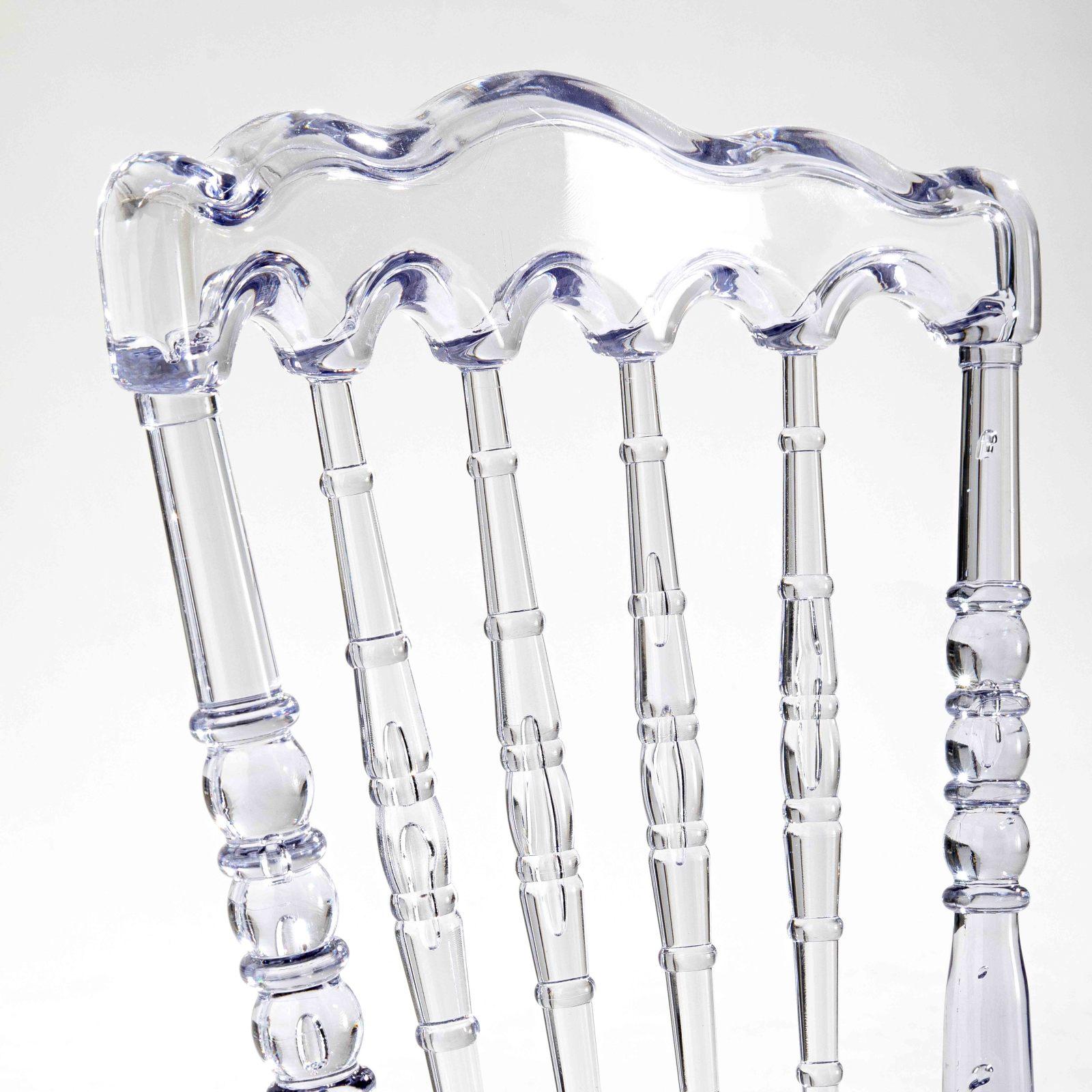 Chaise de terrasse transparente