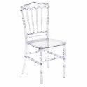Lot de 4 chaises transparentes ajourées