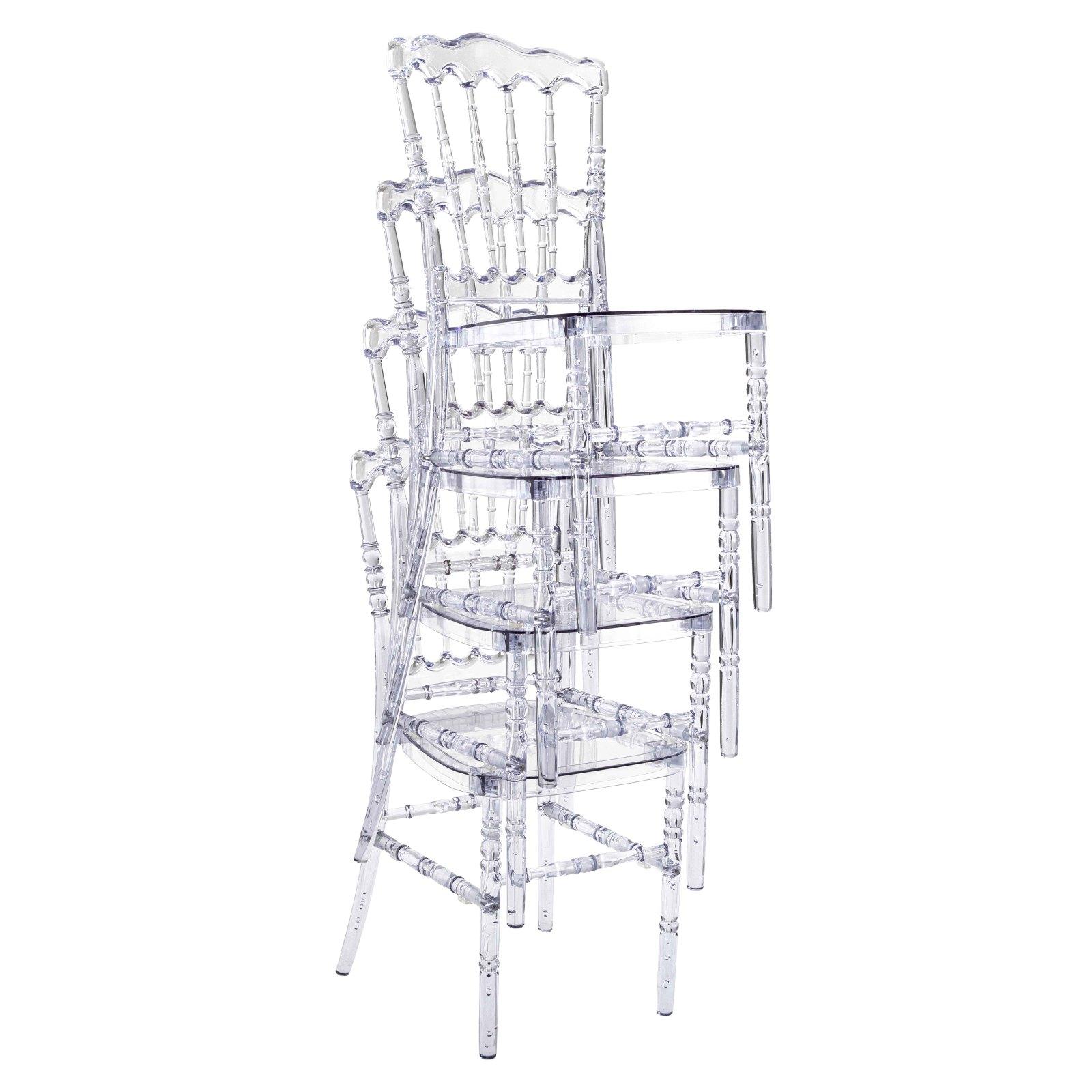 Chaise de terrasse transparente
