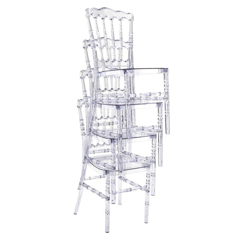 Chaise de terrasse transparente