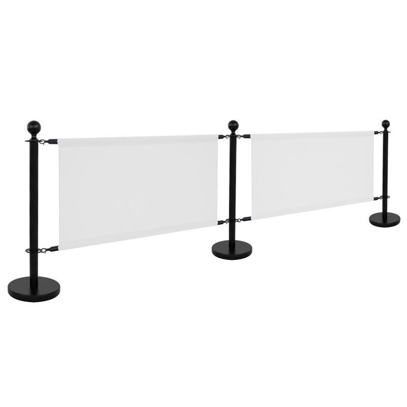 Toile blanche pour séparateur de terrasse 100x69cm